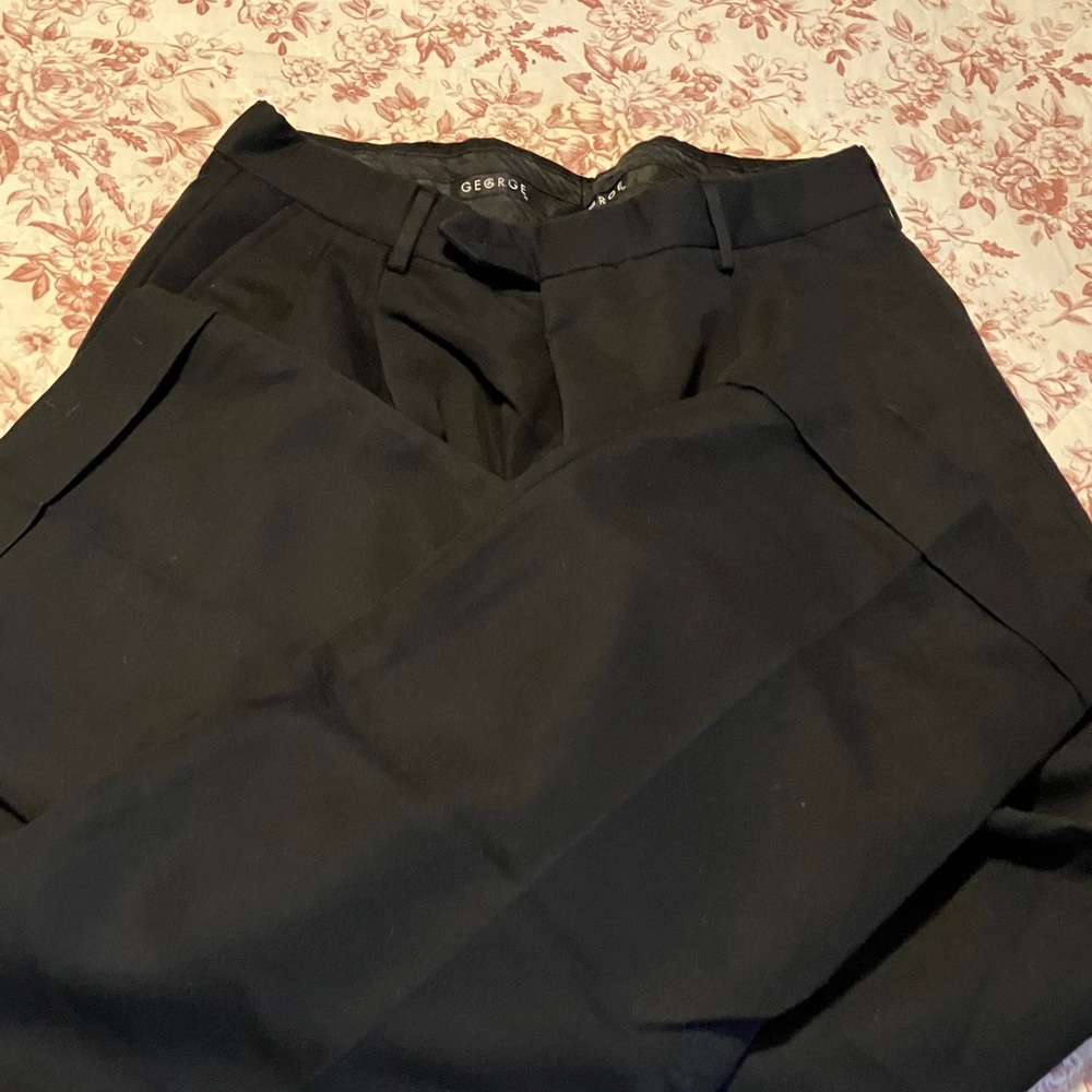 George Classic Black Trousers